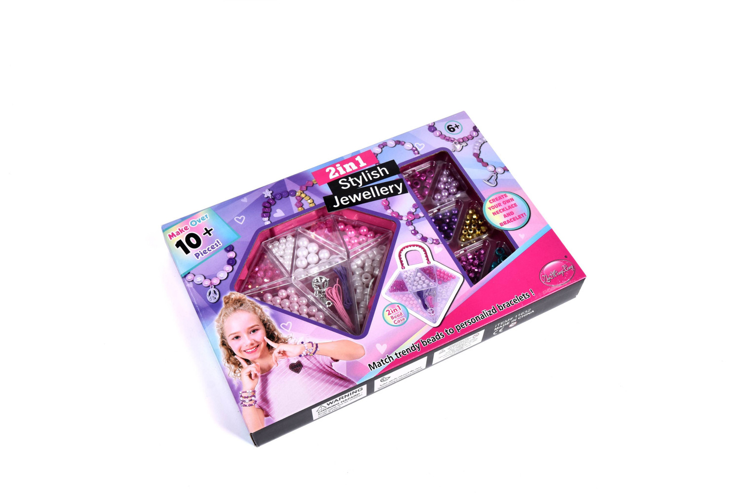 2-in-1 Stylish Jewellery DIY Kit - Create Beautiful Bracelets and Necklaces!