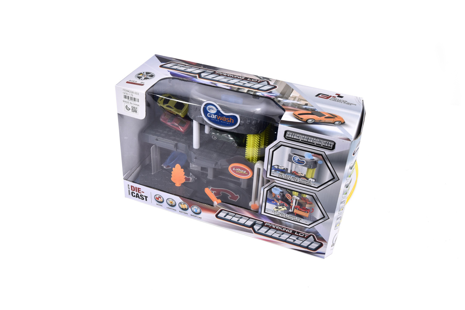 Car Wash Parking Lot Playset - Interactive Fun with Music, Lights, and Action!