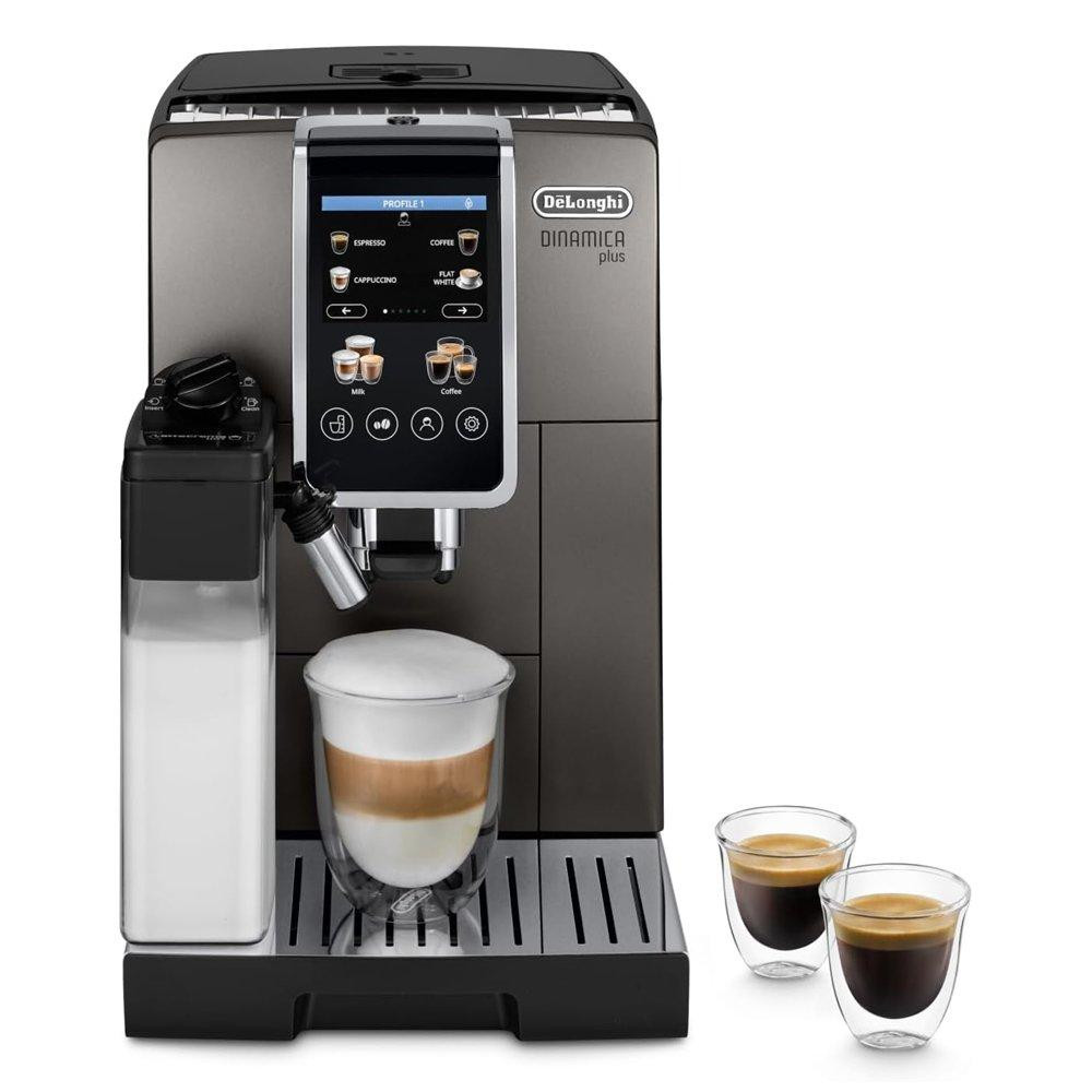 Delonghi Dinamica Plus Fully Automatic Coffee Machine, ECAM380.95 - Black