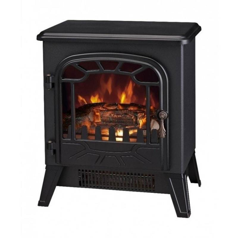 Wansa Fireplace Electric Heater, 1850W, ND-186B - Black